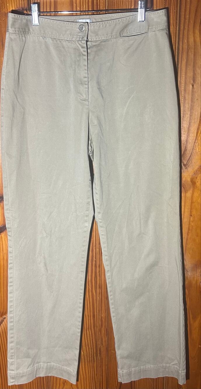 Chicos women’s khaki pants high rise chinos bootcut size 2/12